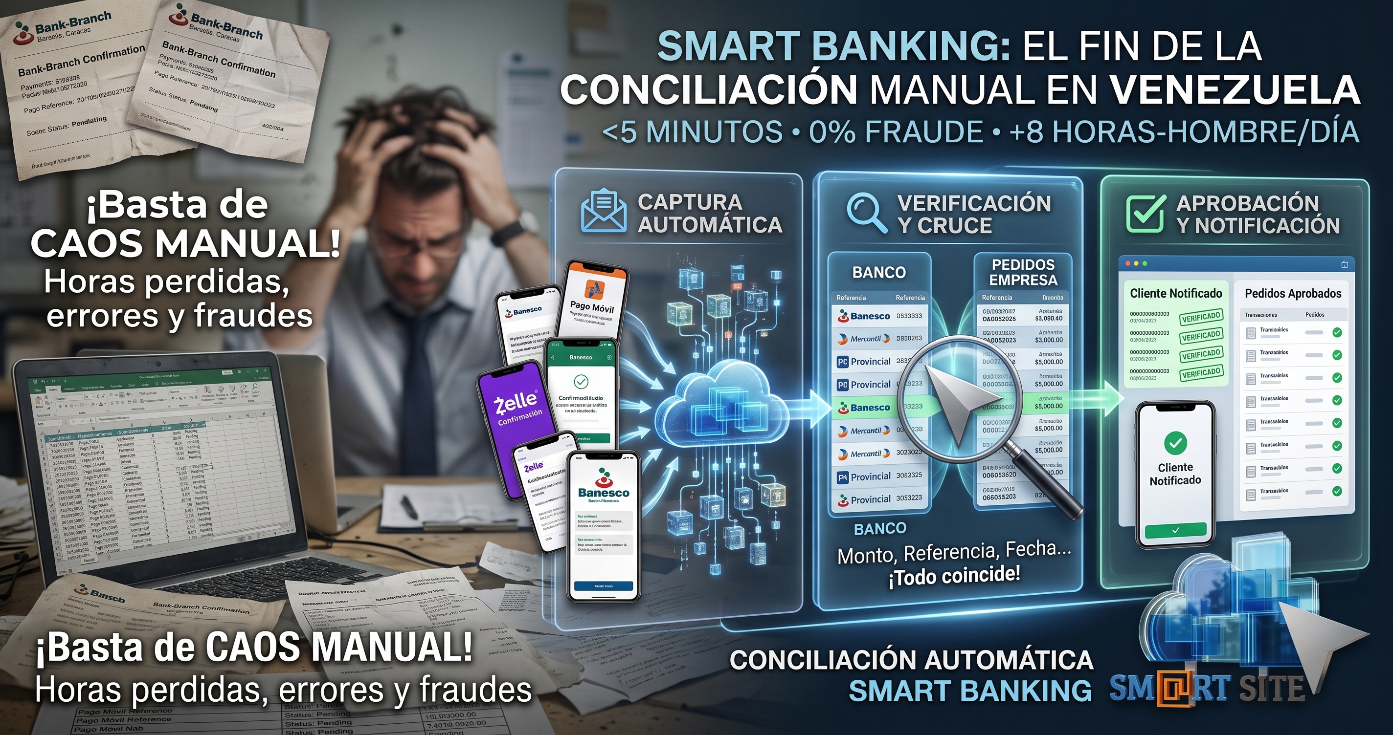 Cómo funciona la conciliación bancaria automática y cuánto tiempo puede ahorrarle a tu empresa