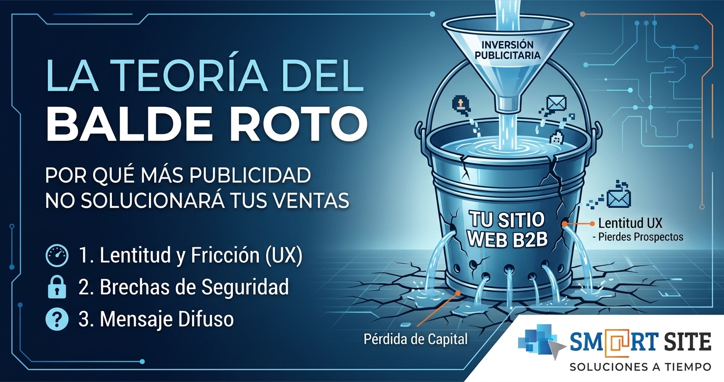 La teoría del balde roto: Por qué más publicidad no solucionará tus ventas